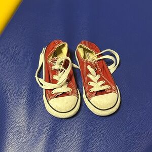 Converse Canvas Sneakers Red toddler 8